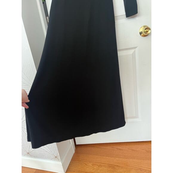 Isaac Mizrahi Black Maxi Goth Witch Dress Whimsigoth Dark Romance Small NWT $210 - Picture 9 of 14